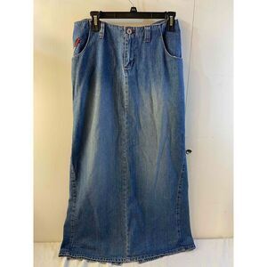 Tommy Hilfiger skirt maxi skirt faded distressed belt loops size 9 juniors